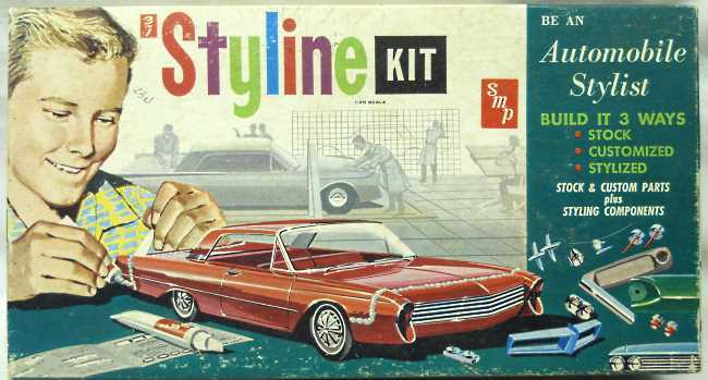 AMT 1/25 1962 Plymouth Valiant 3 in 1 Styline Issue, S8062 plastic model kit